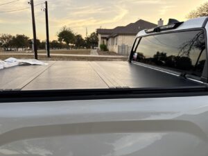 1. Toptiny Hard Folding Tonneau Cover